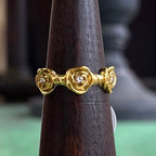 Heavenly Rose Bloom Clear Cubic Zirconia Ring