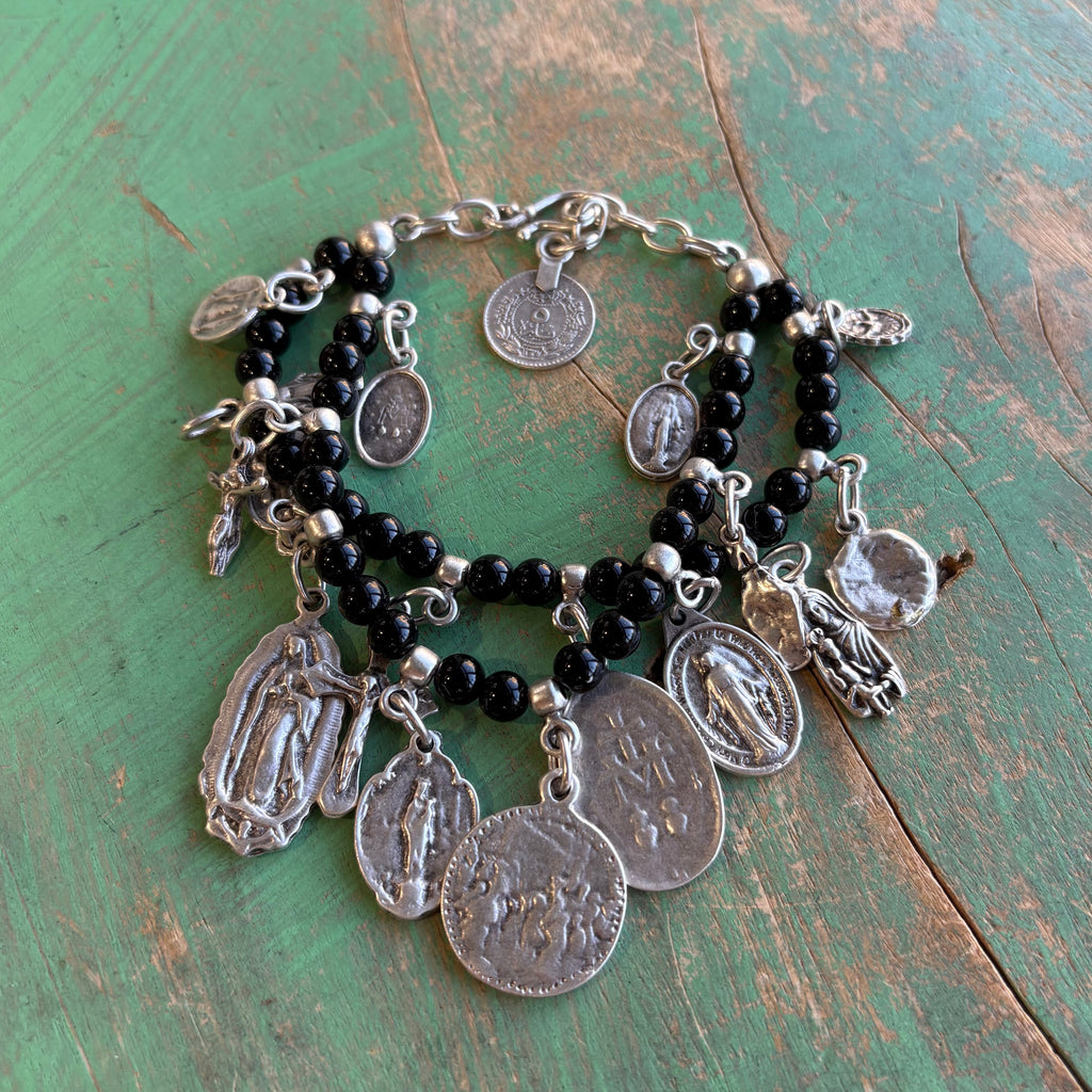 Saint Charm Beaded Bracelet