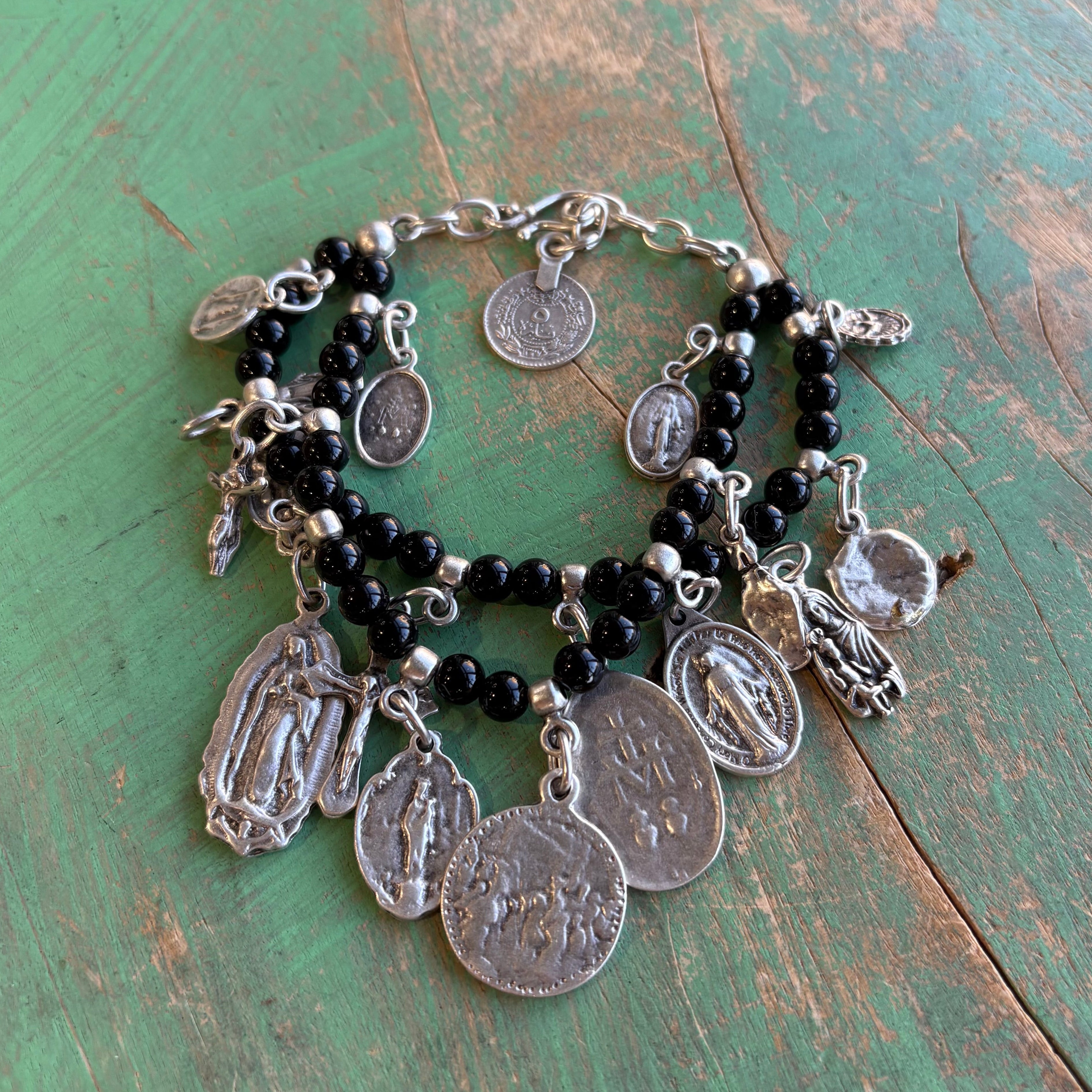 Saint Charm Beaded Bracelet