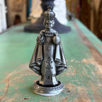 Small Silver 3 1/2" Metal Statues