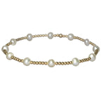 BARA | Stretchy Anti-Tarnish Gold Filled & Pearls Bracelet