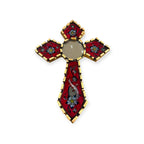 Handmade Peruvian Cross Mirror, Home Wall Decor