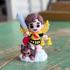 Miniature St Michael Silicone Figurine
