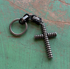Stainless Steel Cross Keychain – Christian Faith Key Ring