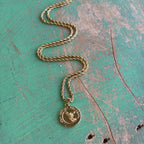 St Michael The Archangel Gold Pendant Necklace