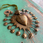 Flaming Stars 6" Sacred Heart Box