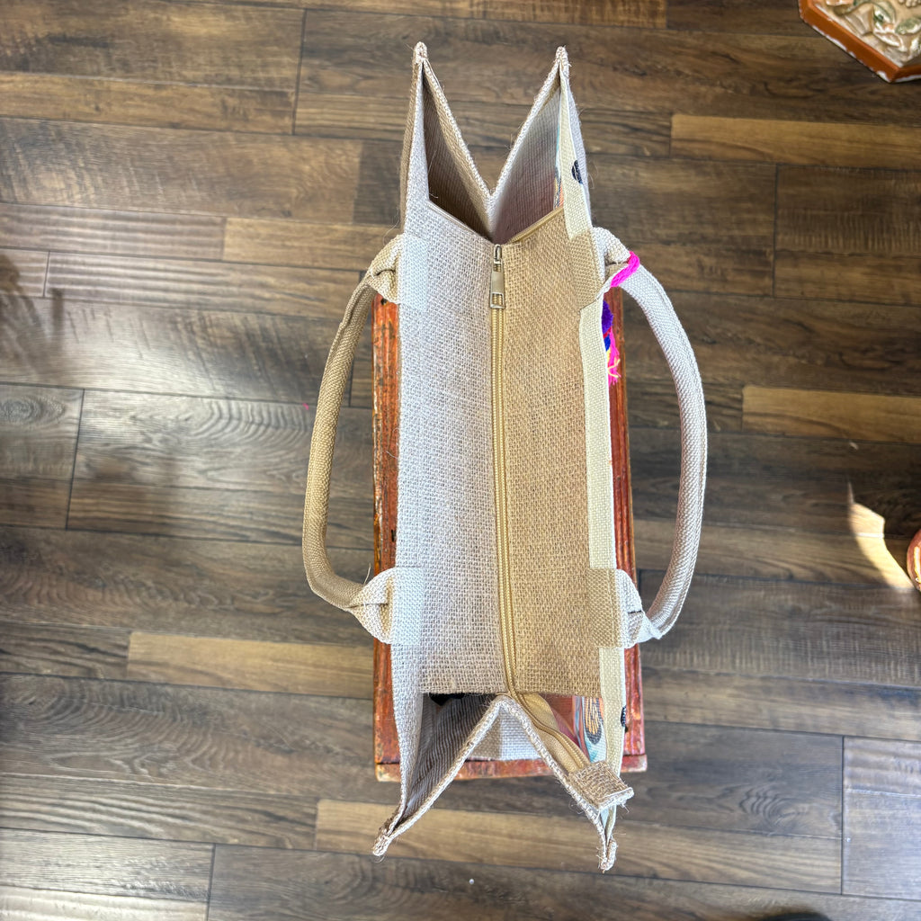 Our Lady of Guadalupe Bags with Pom Pom Tassel