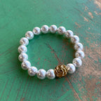 Mystical Rose Pearl Bracelet Or Earrings
