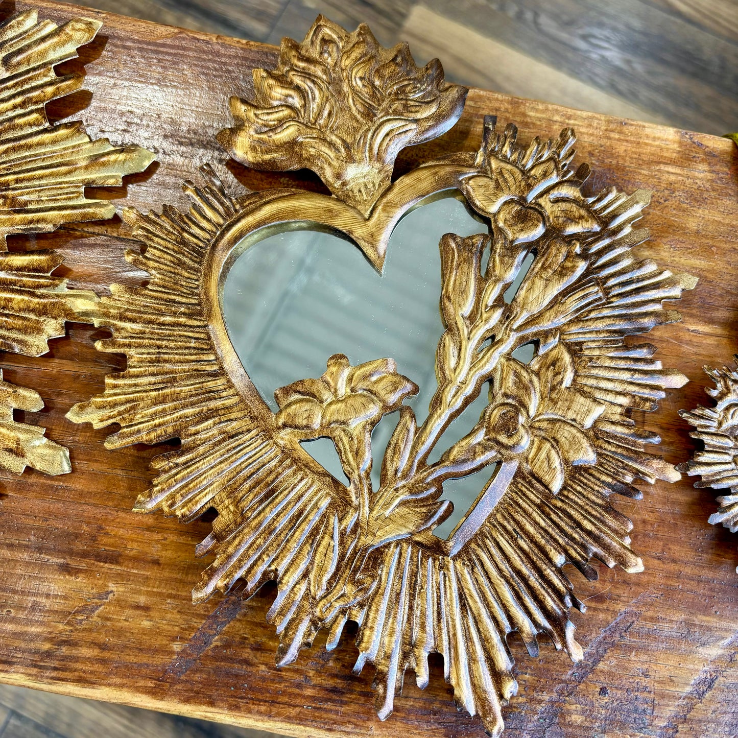 Tin Chaste Heart of St Joseph Mirror