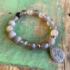 Grey Skies Bracelet and Earrings