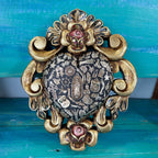 Ornate Floral Milagros Sacred Heart