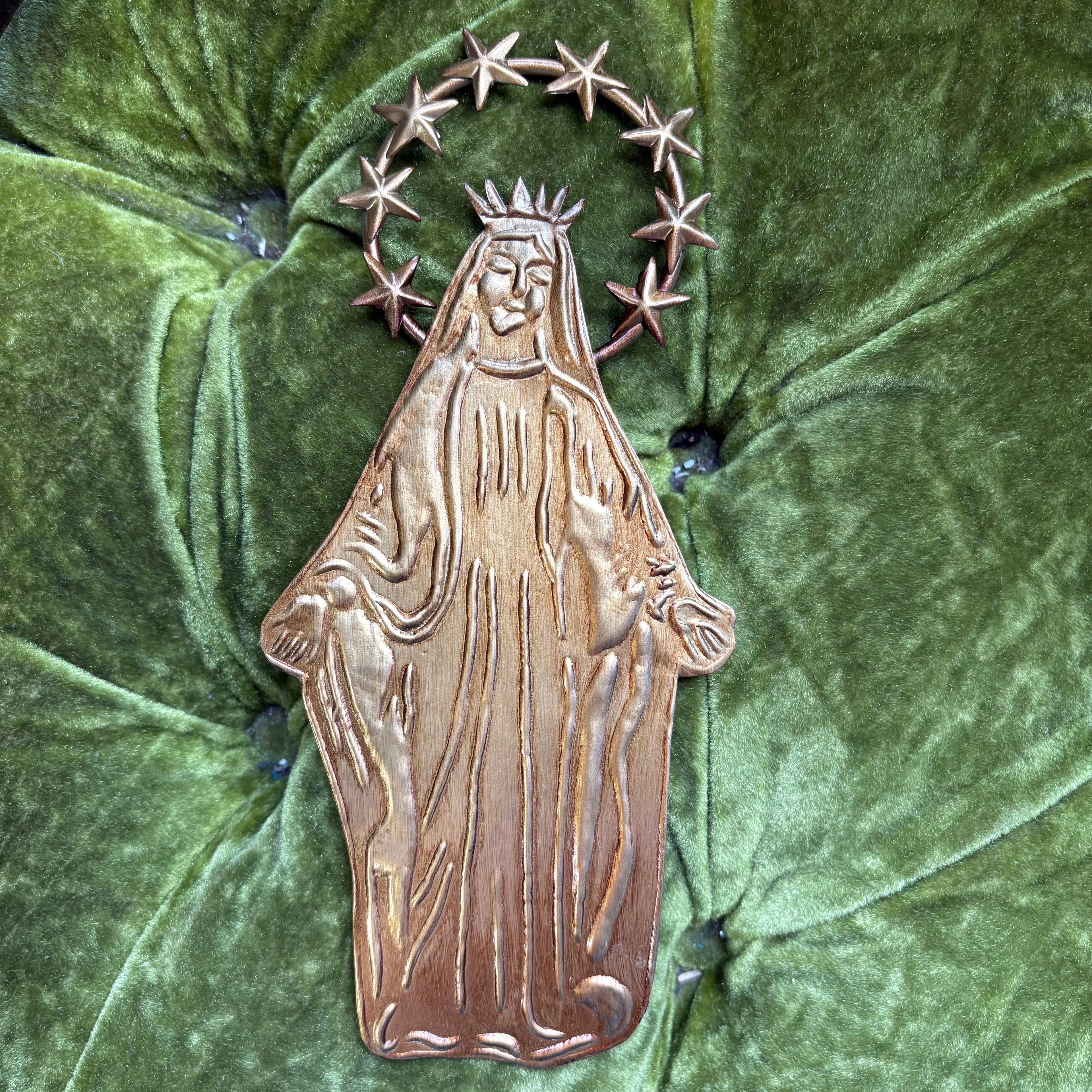 Our Lady Tin Ornaments