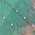 Mini Shell Cross Necklace or Earrings