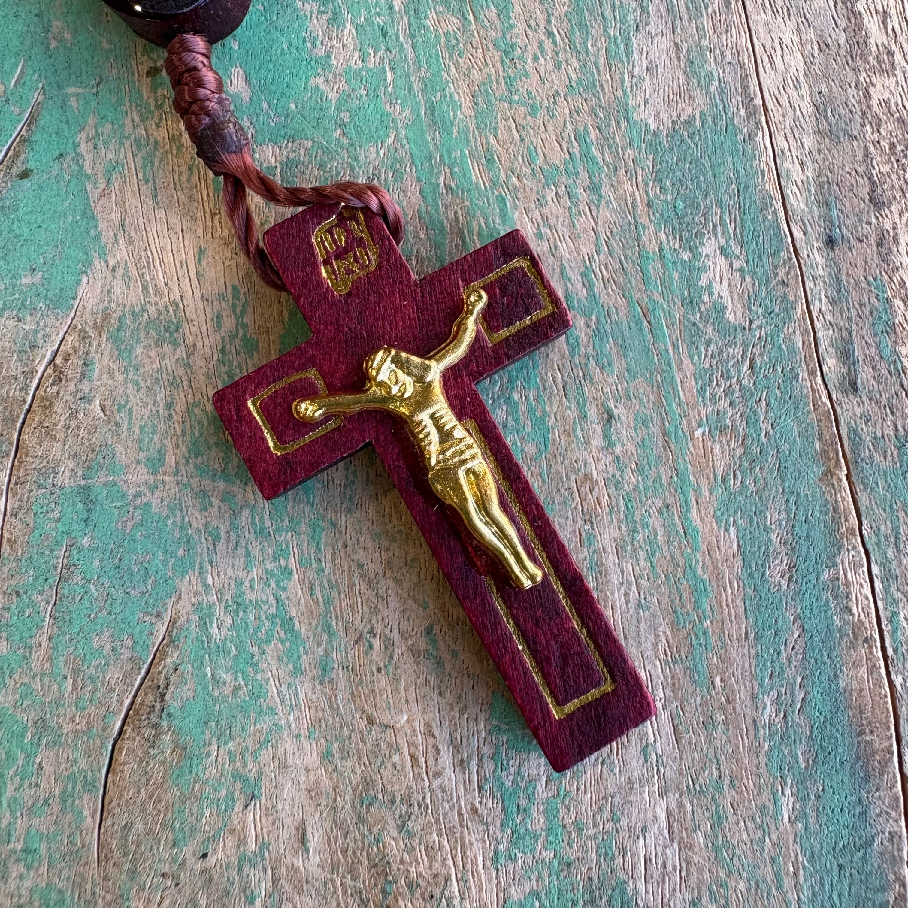 Divine Mercy Wooden Rosary