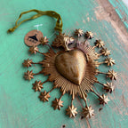 Flaming Stars 6" Sacred Heart Box