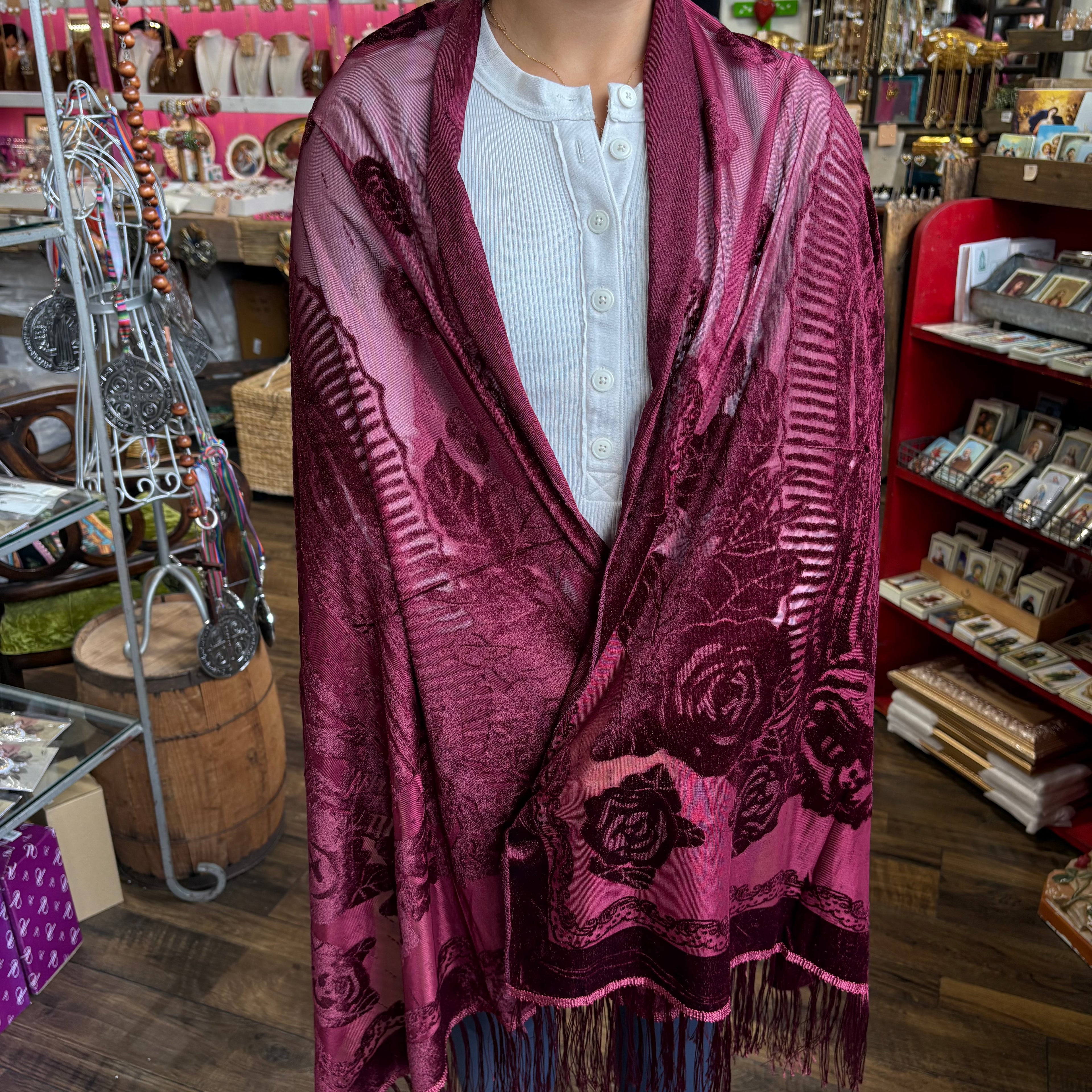 Velour OLG Sheer Shawl