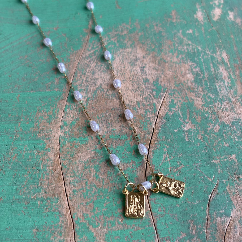 Pearl Scapular Necklace
