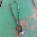 Pearl Of Wisdom Paperclip Chain Necklace
