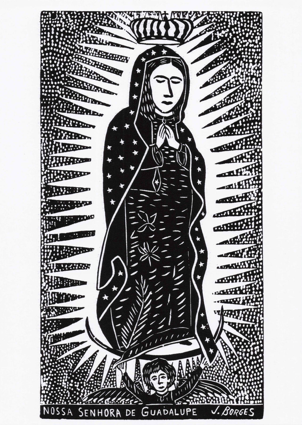 Black and White OLG Postcard