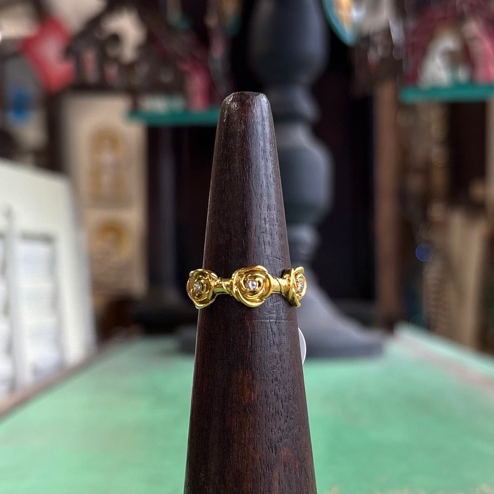 Heavenly Rose Bloom Clear Cubic Zirconia Ring