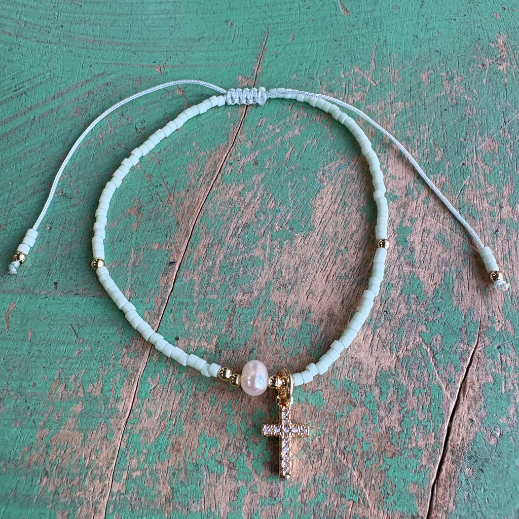 Mini Seed Bead Adjustable Bracelet