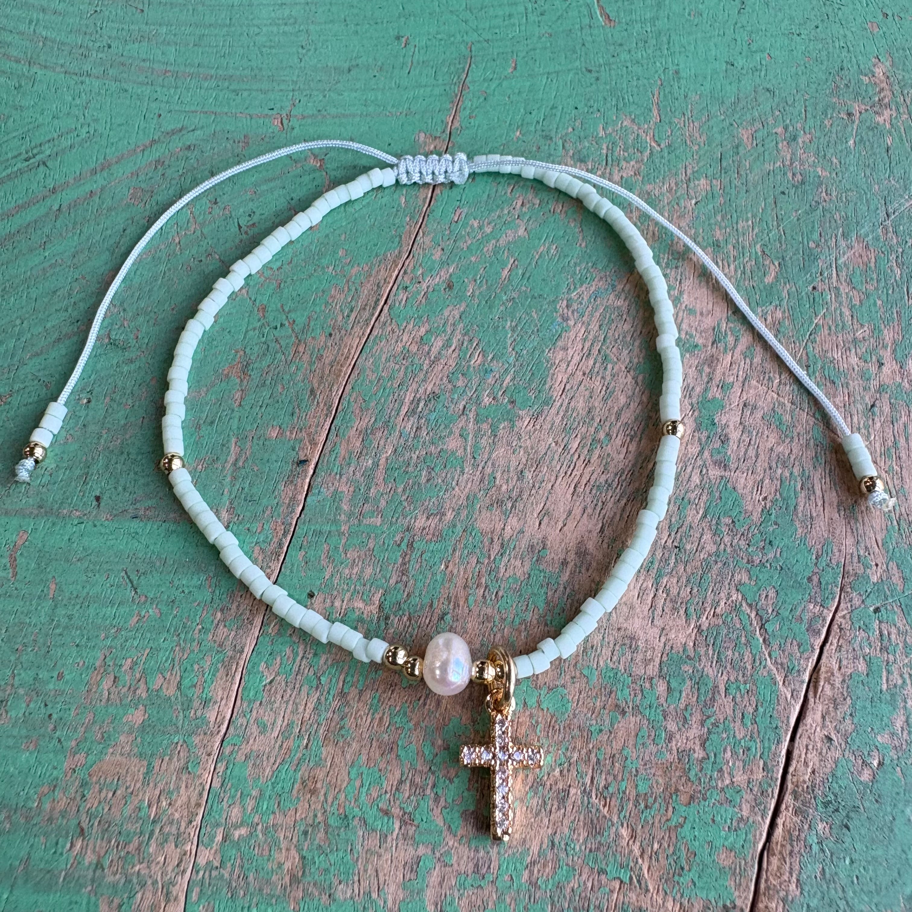Mini Seed Bead Adjustable Bracelet