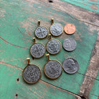 St Benedict Two Tone Stainless Steel Medallions