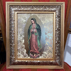 Framed 14.5" X 12.5" Our Lady of Guadalupe Image