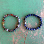 Bold Cross Agate Bracelet
