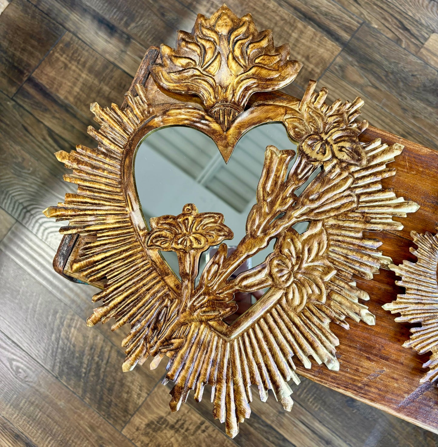 Tin Chaste Heart of St Joseph Mirror
