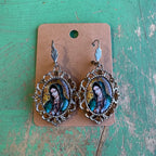 Our Lady Fancy Earrings or Pendant