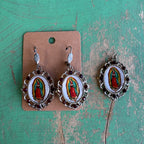 Our Lady Fancy Earrings or Pendant