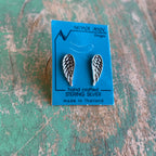 Sterling Silver Angel Wing Earrings