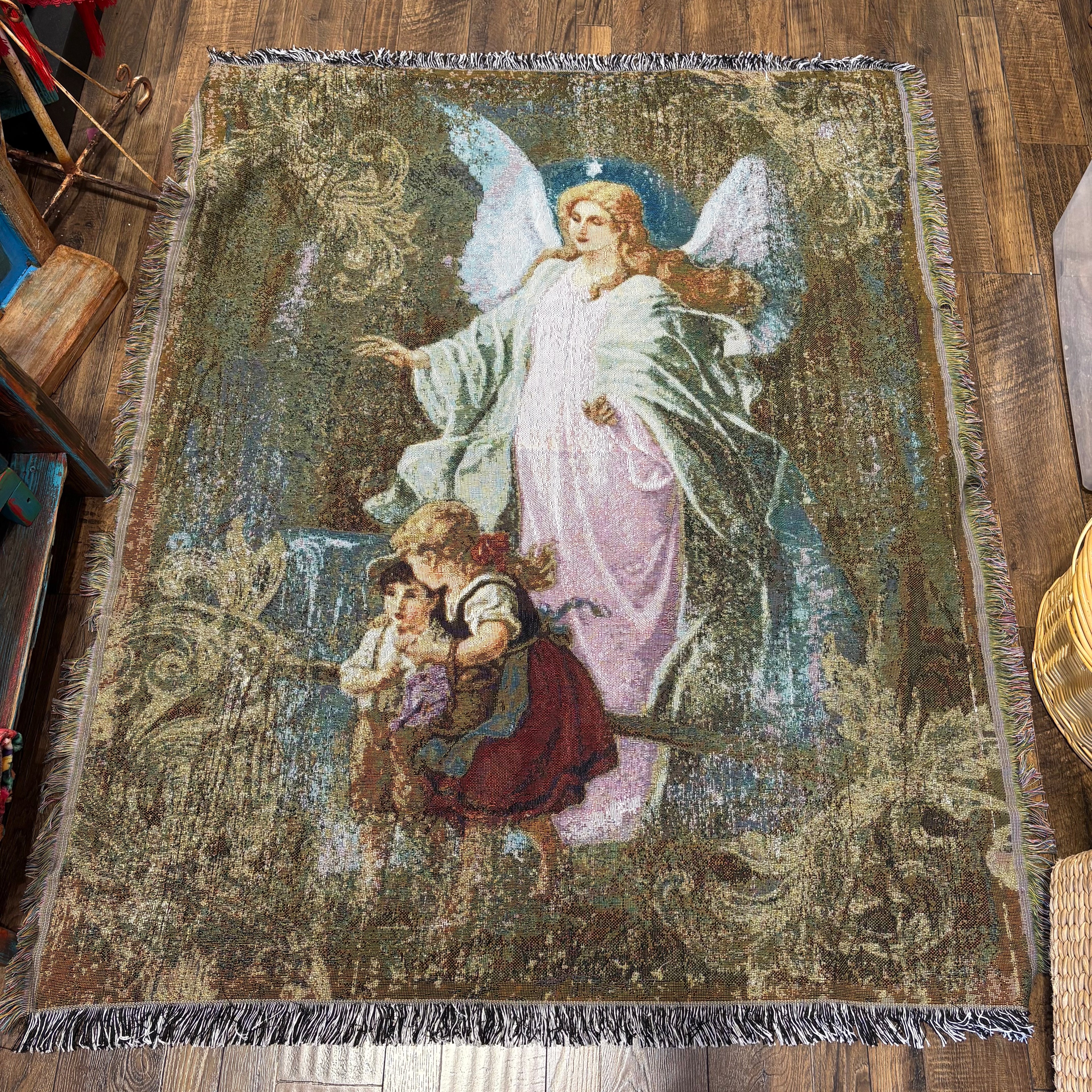 Guardian Angel Woven Throw Blanket