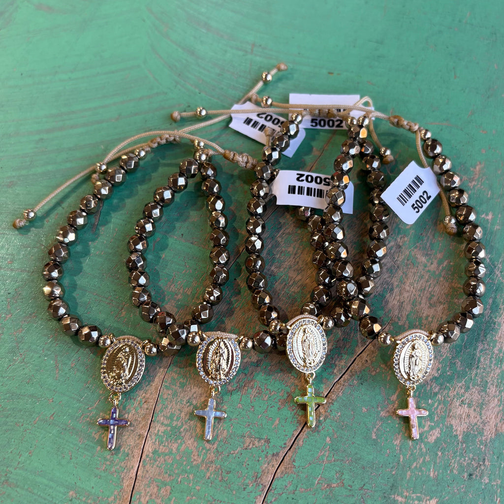 Golden Faith Hematite Bracelet