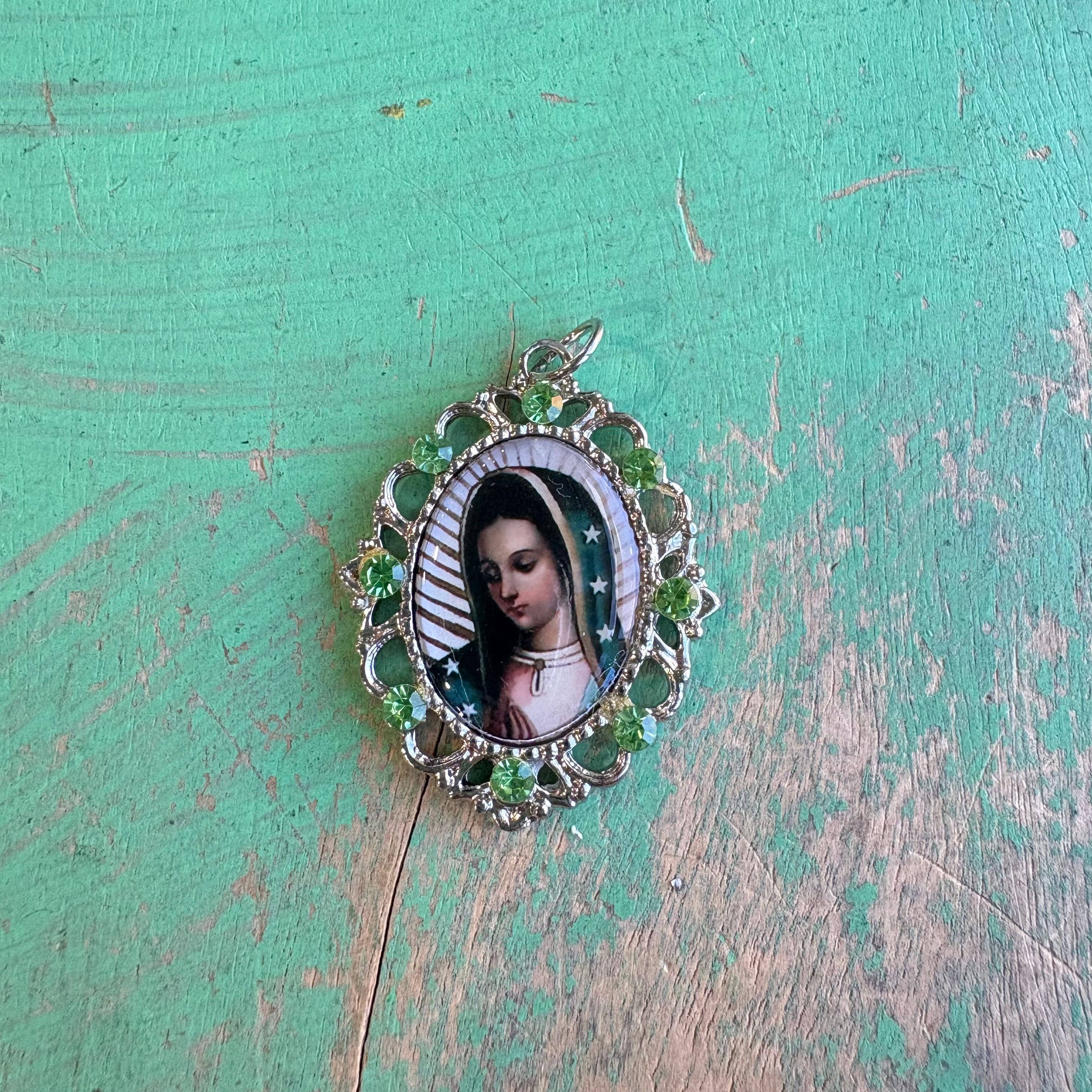 Our Lady Fancy Earrings or Pendant