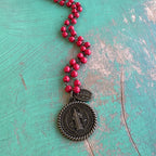 Howlite St Benedict Miraculous Necklace