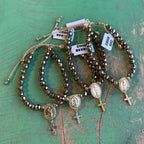 Golden Faith Hematite Bracelet