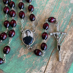 Saint Gemma Galgani Wood Bead Rosary