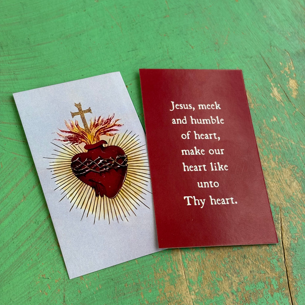 Sacred Heart Prayer Card