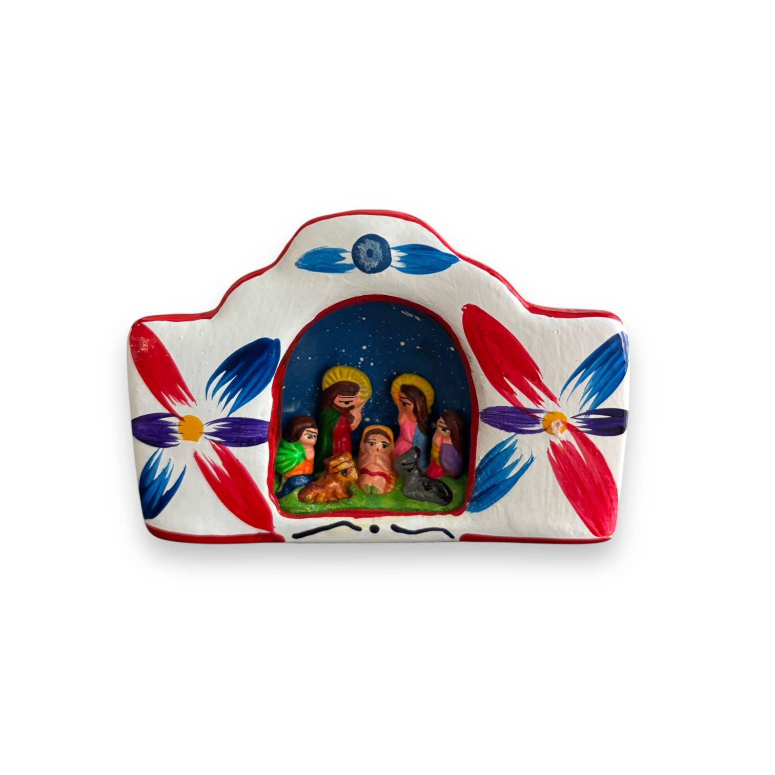 Handmade Peruvian Nativity Ornaments: Christmas decor