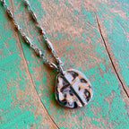Thumbprint Cross Necklace
