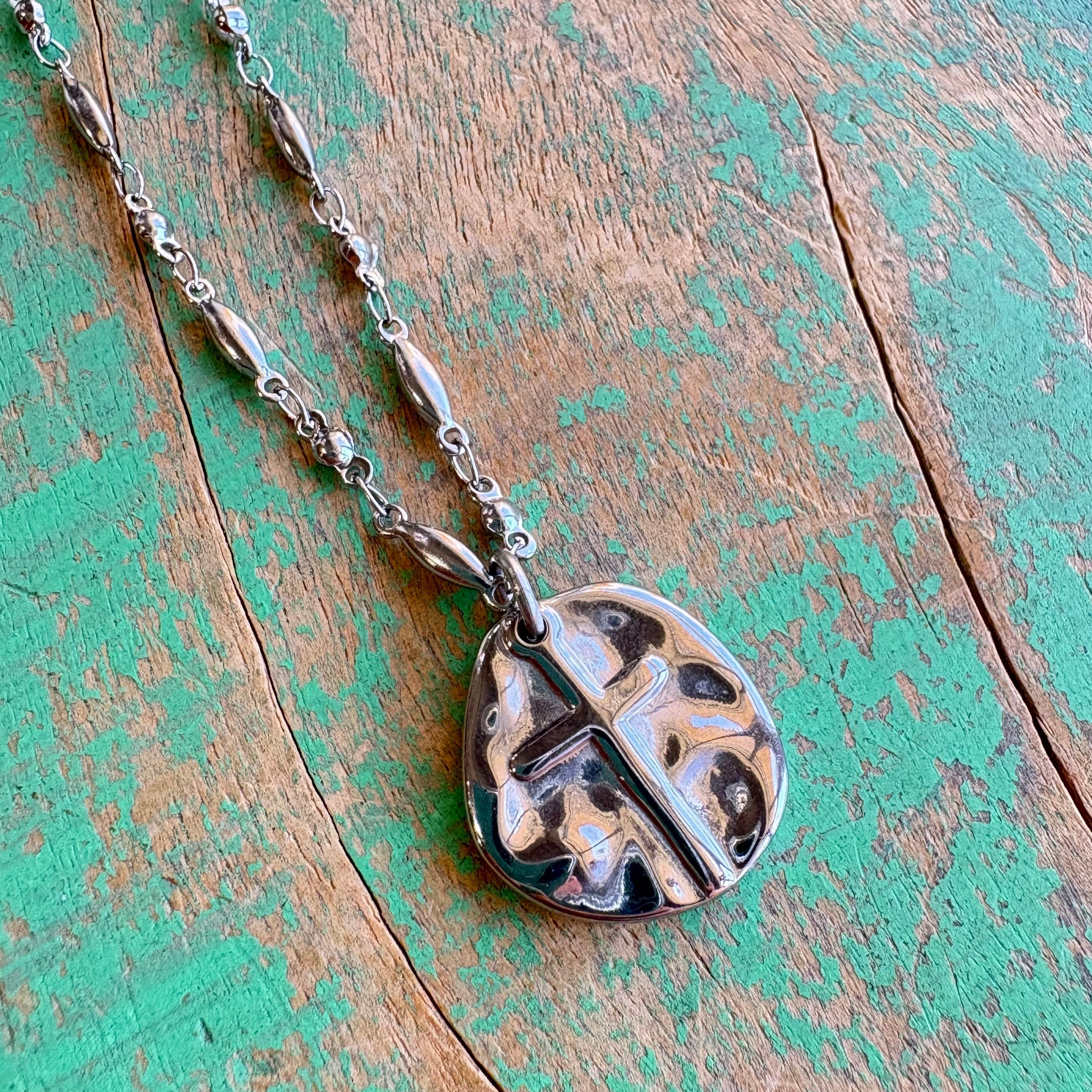 Thumbprint Cross Necklace