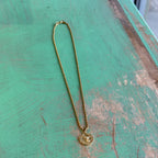 St Michael The Archangel Gold Pendant Necklace