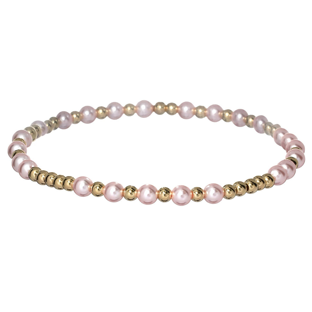 MELANIE | Stretchy Anti-Tarnish Gold Filled & Pearls Bracelet