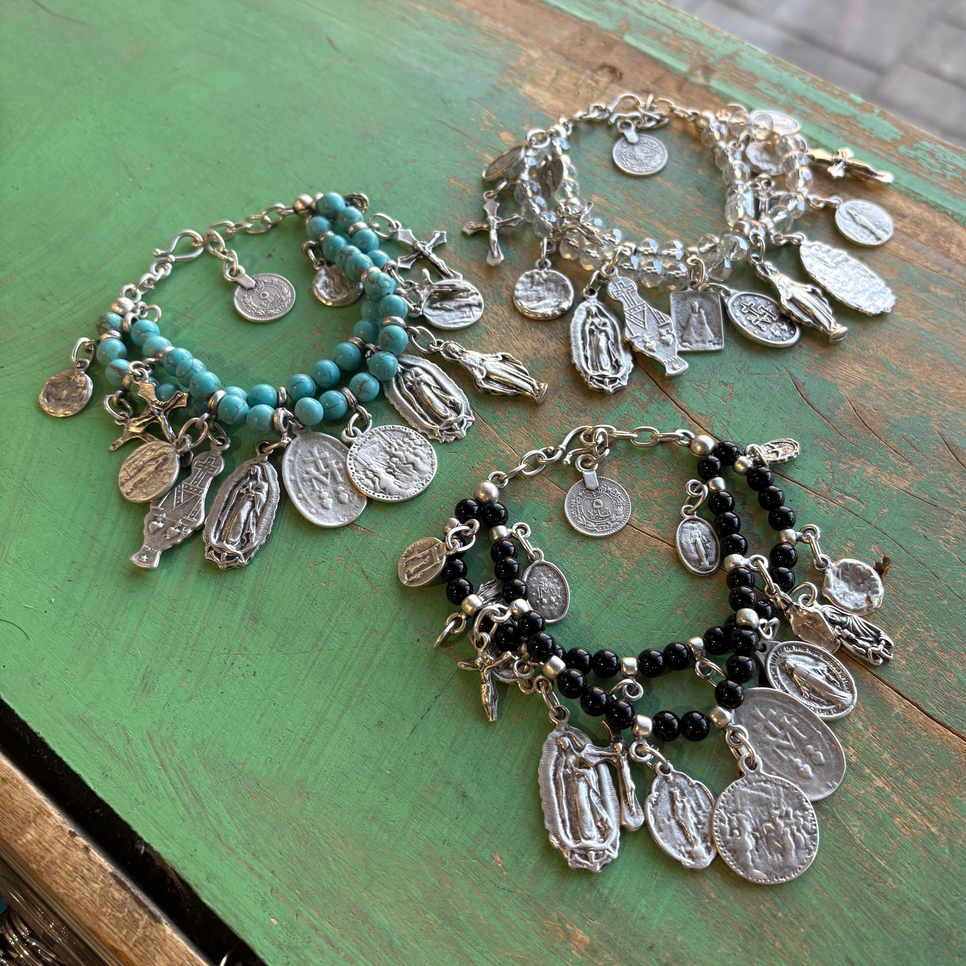 Saint Charm Beaded Bracelet
