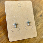 Polka Dot Cross Necklace or Earrings