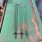 Silver Stainless Steel Crucifix Necklace