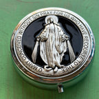Metal Pyx Box - 2" With Sacred Images