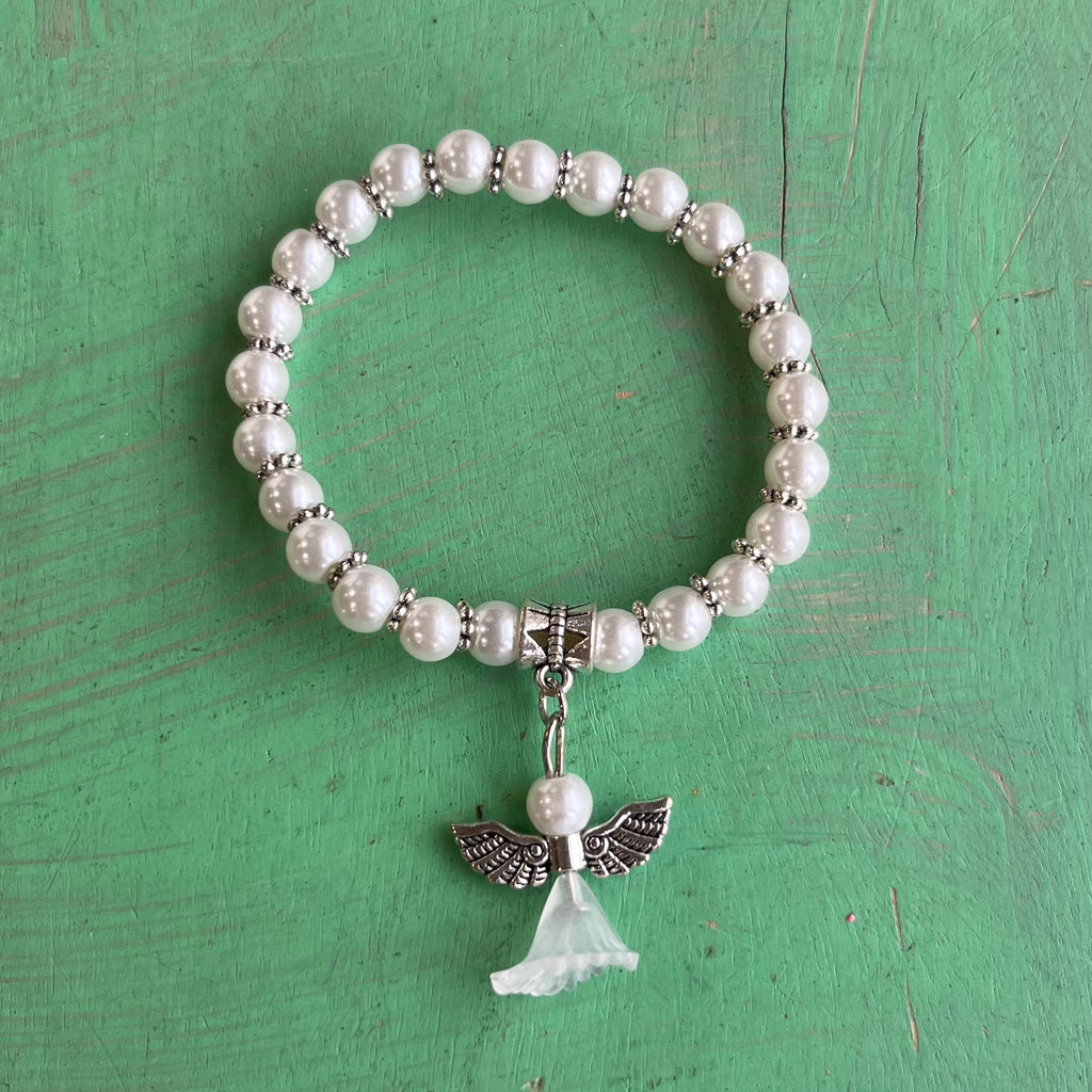 Girl's Angel Pearl Bracelets
